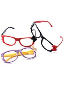 1 件 Sanrio Hello Kitty 可爱男女眼镜框无镜片卡通镜架派对配饰派对装饰品