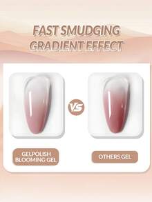 Clear Blooming Gel, Soak Off UV LED Gel Polish For Spreading Effect, Magic Marble Watercolor Flower Blooming Nail Polish Semi Permanent Nail Art - 無色 - 查看 7