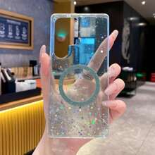 闪光磁环豪华闪光手机壳兼容 Apple 6/7/8/X/XS/XR/11/12/13/14/15/16/16e，兼容三星 Galaxy S22/23/24/25/S24 FE/S25 EDGE、A04/05/06/A14/A15/A16/A24/A25/A34，兼容 Redmi Note 7/8/9/10/11/12/13，兼容 Redmi 9/10/12/13C，兼容 Honor X、HW，兼容 Realme C53 C55 防水防震防摔防刮 - 綠色 - 查看 3