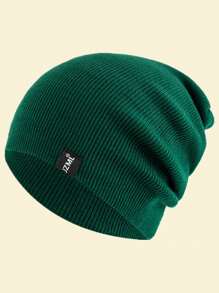 UP POSITIVE 1 件男女通用字母刺绣针织帽，秋冬配饰