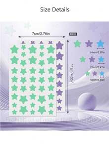 1400/560/280/40 pezzi Adesivi a forma di stella, adesivi decorativi per Ognissanti e Natale, adesivi a stella colorati, adatti per decorazioni per feste, decorazioni per foto di vacanze, decorazioni per il viso (solo per decorazione, non per il trucco) 1200/480/240, trucco, economico, decorazione per la stanza, vanità, viaggio, camera da letto, accessori per il trucco, economico, regalo di Natale, trucco, strumenti per il trucco, merci economiche, regalo, regalo per le donne, regalo di Natale - Multicolore - Visualizzare 3