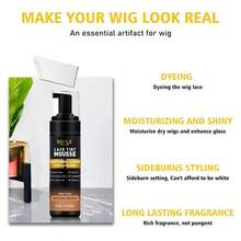 DLace Tint Melting Hair Mousse 6.8 Fl Oz Lace Tint Mousse For Women Hair Wig Lace Wigs Toupees And Hairpieces Natural Finishing Lace Color Lace Tint Mousse For Wigs Melts Lace Foam Tint Medium Brown 7001 - MediumBrown - 查看 4