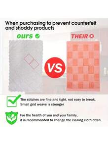 10 件随机颜色超强吸水超细纤维厨房洗碗布高效餐具家用清洁毛巾 - 杏色 - 查看 5