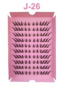 120 Pcs/100Pcs D Curl Fairy Lash Clusters Cartoon Lash Clusters D Curl DIY Eyelash Extension Moist Outward Point Anime Lashes Individual False Lash Cluster With Ultra Thin Invisible Lash Band For Manga Lash Look - D - View 11