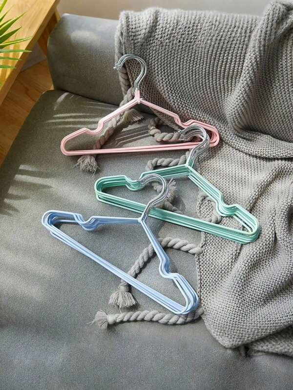 20 قطعة/10 قطع رف تخزين ملابس الأطفال، رف تجفيف ملابس الأطفال، رف تجفيف ملابس مقاوم للانزلاق وقوي، تنظيم التخزين المنزلي، للحمام والغرفة والخزانة والدورم