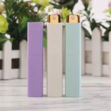 1 pièce Flacon de voyage carré rechargeable de 10 ml pour parfum, contenant cosmétique portable, sans odeur, sans PVC, vaporisateur rotatif pour parfum et brume faciale