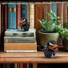 Resin Alien Duck, Unique Gothic Gifts & Collectibles, Dark Resin Duck Rubber Novelty Ornament Decorative Duck Figurine For Desktop Home Office Halloween Decor - A - 查看 10