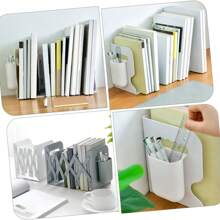 可调节防滑桌面书架，适合存放厚重书籍，可扩展书籍存储，重型书柜，适合办公室、家庭和学校使用