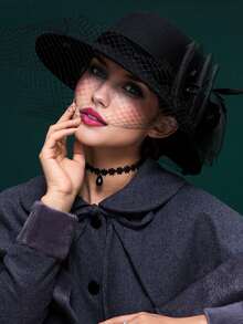 1 件女士冬帽，羊毛毡派对帽，厚实轻便，适合户外散步、购物、度假和日常穿着 - 查看 11