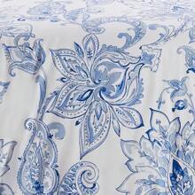 Levtex Home - Benette Comforter Set - Twin Comforter + One Standard Pillow Cases - Floral Paisley - Blue And White - Comforter (68 X 88in.) And Pillow Case (26 X 20in.) - Cotton