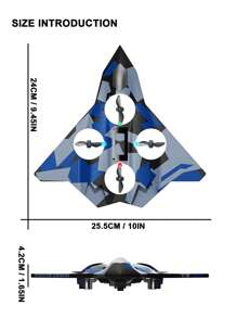 第六代 CZ36 电动遥控战斗机，迷彩绿和迷彩蓝可选 | 800mAh 电池 | 2.4GHz 一键遥控，支持降落、翻转和悬停，新手易上手 | 室内/室外/派对娱乐竞速多旋翼无人机玩具，提升手眼协调能力 | 亲子互动玩具，泡沫材质遥控飞机 | 男孩女孩理想的生日/圣诞节/万圣节礼物