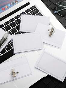 24 thẻ tên ngộ nghĩnh có kẹp và ghim, 24 nhãn tên, kẹp thẻ tên 9*5.6cm, thẻ tên bằng nhựa, huy hiệu trong suốt, giá đỡ thẻ ID văn phòng/trường học/hội nghị nằm ngang, giá đỡ thẻ ID kẹp trong suốt bằng PVC, giá đỡ thẻ công việc có kẹp ghim và giá đỡ huy hiệu dày dặn. - Trong sáng - Xem 5