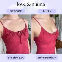 QY Love Nuuna Double Sided Sticky Push Up Bra Inserts Reusable Adhesive Bra With Padding Sticky Bra For Dresses Bikinis 8380 - 小的 - 查看 4