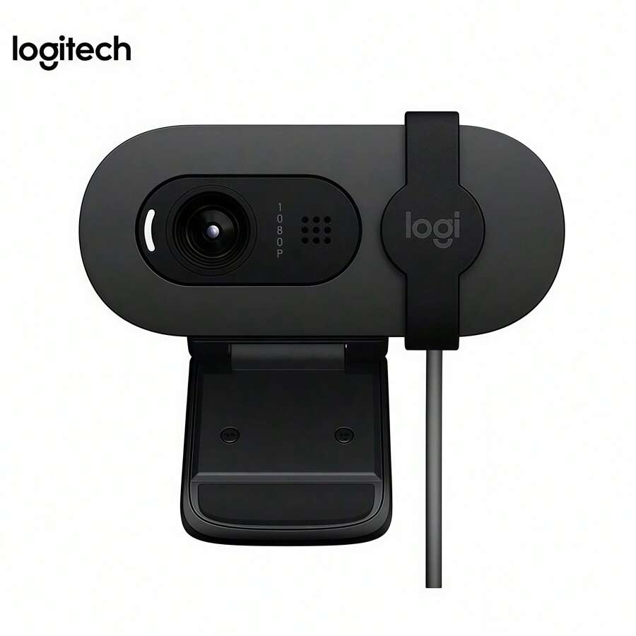 Logitech Brio 95 HD Camera, Physical Privacy Cover, Built-In Noise Reduction Microphone, 1080P Autofocus, Online Class Meeting Tool, Plug And Play, No Driver Required