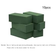 Bloque de espuma de poliestireno verde de 14 cm x 8 cm x 4.5 cm, adecuado para arreglos florales, decoración de plantas y manualidades, apto para decoración de bodas, fondo de novia, arco de boda, centro de mesa, relleno de ramos, también adecuado para Navidad, Halloween, Acción de Gracias, Vuelta al Colegio, Día de San Valentín, Día del Maestro, Día de la Madre