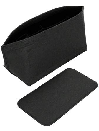 Tote Bag Organizer Insert With Base Shaper Felt Bag Organizer Insert Compatible With Le Pliage MM City 30 33 PM And More Purse Divider For Bag Black Back To School Supplies Back To School Essentials