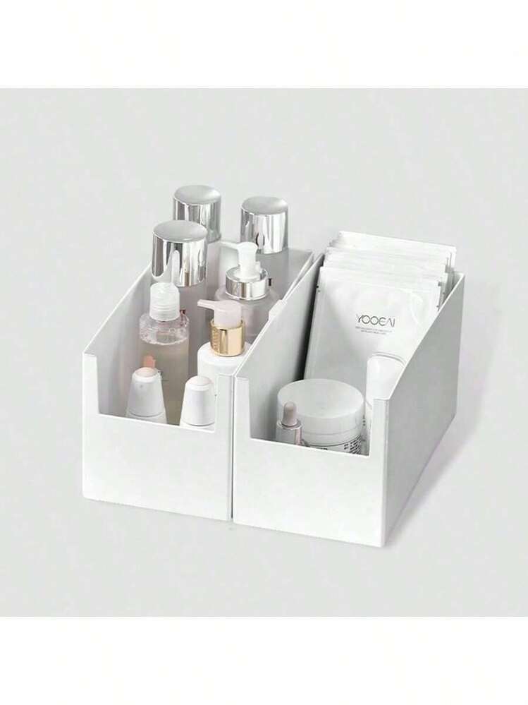 橱柜收纳盒、调料架、调料罐收纳盒、多功能抽屉式塑料收纳盒、可堆叠分隔收纳盒、厨房橱柜收纳盒、杂物收纳篮、餐具收纳架、饮料罐收纳架、厨房台面和橱柜收纳 - 彩色 - 查看 4