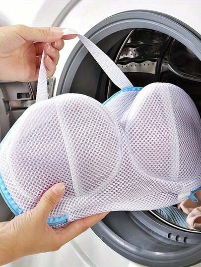 Bra Laundry Bag, Washing Bag, Large Bra Machine Wash Protection Bag, Suitable For All Cup Sizes, Anti-Deformation Bra Washing Bag, Lingerie Washing Bag (Gray, Blue), Compact And Portable, Suitable For Various Scenarios, Home, Travel, Business Trip, Back To School, Perfect Gift.