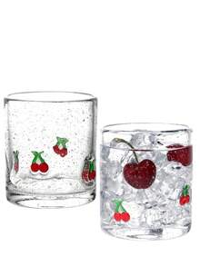 2 Strawberry Icon Juice Cups, 14-Ounce Lemon Stemless Wine Drinking Juice Cups, Perfect For Christmas, Fruit Pie Gifts - 白色 - 查看 11