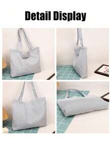 Large Capacity Canvas Tote Bag With Cute Starfish Pendant, Hollow Shoulder Bag - Ultralight, Breathable, Spacious, Y2k Cute Aesthetics, Sweet And Playful Girly Style, Stylish Travel And Shopping Shoulder Bag, Ideal For Summer Leisure Travel And Beach Adventures, Beach Accessories | Hollow Design,Travel Essential - Multicolor - View 6