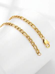 ZG YING ZHOU ZGYZ 1 件 Hip-Hop 情侣奢华贝壳不锈钢 18K 镀金手链 女士婚礼/派对礼物、订婚、好运、手工简约风格链、四叶草单侧链、百搭幸运草手链珠宝 情人节、妈妈、母亲、母亲节、礼物 - 五葉花單面手鏈輕奢百搭幸運草貝殼手鏈 - 查看 25