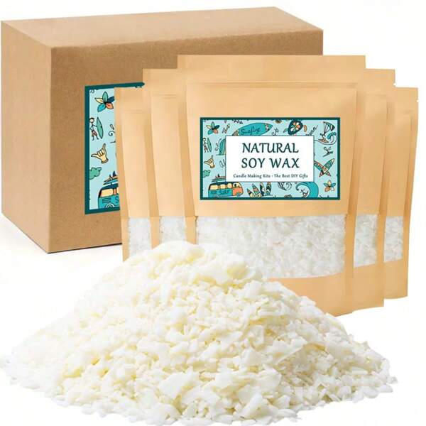 1lb/5lb Soy Wax For Handmade Candle Making, Suitable For Beginners