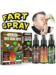 1个新款万圣节放屁喷雾，怪味恶作剧喷雾，街头聚会、活动派对搞笑礼物，臭气熏天（摇晃后气味更浓） - 彩色 - 查看 9