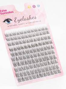 10对自然轻盈的仿睫毛，120簇羽毛状貂毛风格睫毛，交叉设计，适合婚礼、派对、夜店、日常工作会议等场合。佩戴舒适，新手友好，卷翘自然，睫毛根部纤细，黑色，方便日常及工作妆容，易于携带，也可用于睫毛嫁接。 - 黑色 - 查看 6