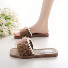 Women Flat Sandals - 黑色 - 查看 3