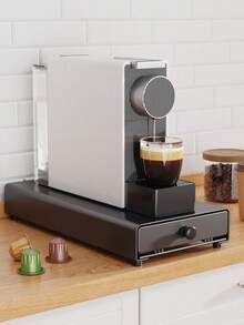 Hộp đựng túi cà phê sức chứa 40 túi, thích hợp để đặt dưới máy pha cà phê hoặc trong ngăn kéo, có thể để trên bàn làm việc hoặc quầy bếp. - Nhiều màu - Xem 6