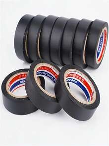 1 卷 PVC 电气绝缘胶带 - 强力粘合、耐热、耐候、防水，适用于接线、球拍握把和家用 - 黑色 - 查看 3