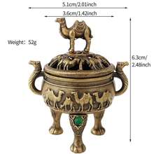 1pc Elephant Incense Burner, Metal Animal Elephant & Bird Shaped Incense Holder, Suitable For Spa, Yoga & Meditation, Home Decor & Unique Gift Idea, Incense Stand, Room Decor, Creative Incense Plate