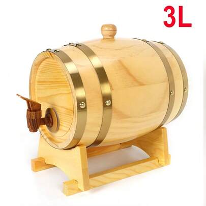 3L Kiefernweinfass Fass Schnapsfass Weinfass Holzfass Whiskyfass Holzfarbe