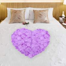 1000 片人造假玫瑰花瓣，适用于婚礼、花瓣、浪漫之夜套装、订婚、花卉装饰、活动、生日派对，散装