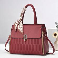 Women Top Handle Bags - 灰色 - 查看 6