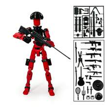 13 piezas de figuras de juguete articuladas impresas en 3D, conjunto de uniformes versátiles, modelo de ensamblaje de muñeca de alivio del estrés - Multicolor - Ver 14