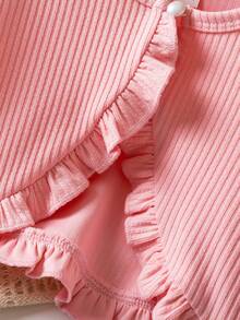 Young Girl Floral Dress With Cardigan Spring Summer Casual Outfits Princess Girls Dresses Suitable For Outdoor Holiday Wear - 粉色 - 查看 4