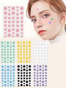 1400/560/280/40 pezzi Adesivi a forma di stella, adesivi decorativi per Ognissanti e Natale, adesivi a stella colorati, adatti per decorazioni per feste, decorazioni per foto di vacanze, decorazioni per il viso (solo per decorazione, non per il trucco) 1200/480/240, trucco, economico, decorazione per la stanza, vanità, viaggio, camera da letto, accessori per il trucco, economico, regalo di Natale, trucco, strumenti per il trucco, merci economiche, regalo, regalo per le donne, regalo di Natale - Multicolore - Visualizzare 2