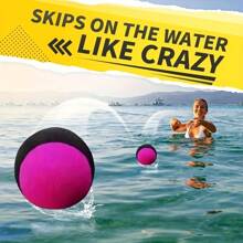 1pc Beach Water Bouncing Ball, Outdoor Water Game Ball, Creative Water Bouncing Ball, Swimming Pool Game Accessory, Great Holiday Gift, Suitable For Beach And Pool Games