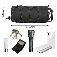 2.5L Large Capacity Bicycle Handlebar Bag, Waterproof Bike Accessories, Bicycle Frame Front Bag With Zipper And Shoulder Strap