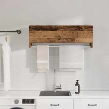 Wardrobe Old Wood 100x32.5x35 Cm Engineered Wood - Brown - View 4