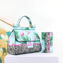 Luxury Lady Handbags For Suit And Many Color Beautiful Printing Bag Color Graffiti Female Bag Texture Handbag Super Product Designer Bag For Women 29 Cm Fashion Flowers, Pastoral, Poker, Cartoon, Oil Painting, Such As Rich Printing Shoulder Bag, Household, Travel, Vacation, Business Preferred Personalized Female Bag Four Seasons - Violet Purple - View 12