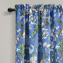 LUSH DECOR Dolores Light Filtering Window Curtain Panels Blue 52x95+2 Set Halloween-Fall Decor-Room Decor - 藍/綠 - 查看 4