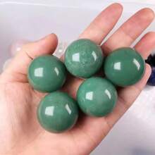 Bola de cristal natural de 5-6 cm, esfera mineral para decoración de oficina y hogar, regalo coleccionable para fiestas, adecuada para meditación y equilibrio energético