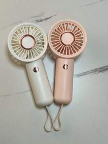 1pc Rechargeable Portable Handheld Mini USB Fan, 3-Speed Electric Desktop Fan For Back To School - Multicolor - View 17