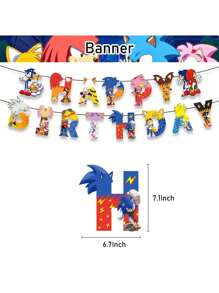 Disney Christmas Decoration Party Set Anime Figure Image Birthday Party Scene Decoration Banner Cake Topper CupCake Toppers Hanging Swirls Party Gifts