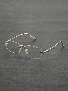 1pc Gold Frame White Flat