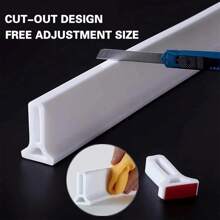 1pc Bathroom Sink Water Bar Can Be Bent Water Blocking Device Toilet Dry And Wet Separation Waterproof Strip Water Barrier Strip
