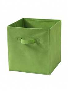 3/1 pieza Caja de almacenamiento cuadrada de tela no tejida de colores, organizador de ropa plegable, solución de almacenamiento multifuncional - multicolor - Ver 18