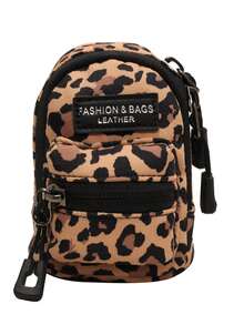 Mini Pouch, Small Canvas Coin Purse Wallet, Travel Tactical Bag For AirPods, Earphones, Galaxy Buds, Coins, Keys, Paper Money, Zebra, Leopard, Cow, Cherry, Daisy Print - Multicolor - View 15